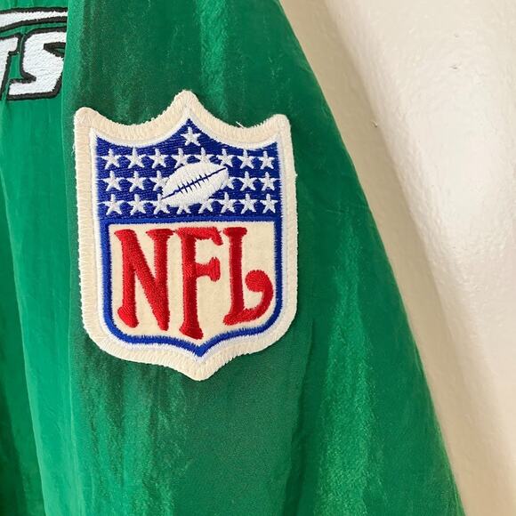 VTG 90s NEW YORK JETS ProLine Starter NFL Pullover 1/4 Zip Jacket Size XXL 2XL - Picture 6 of 11
